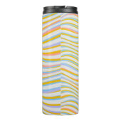 Abstract gekleurd met striping thermosbeker (Achterkant)