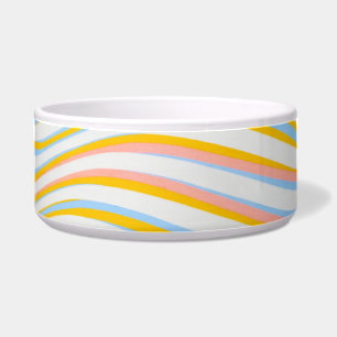 Abstract gekleurd met striping voerbakje