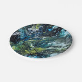 Abstract gekleurd patroon. papieren bordje (Gekanteld)