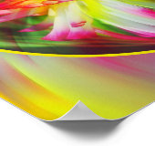 Abstract gekleurd swirls Lijst Uw foto toevoegen Poster (Hoek)