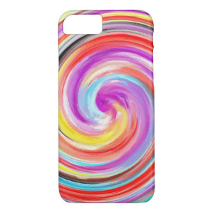 Abstract gekleurd Twist Art Background #2 iPhone 8/7 Hoesje