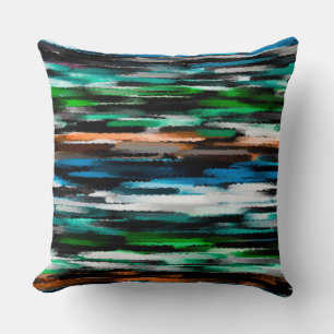 Abstract gekleurd Waterverf Patroon Kussen