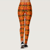 Abstract gekleurd Wormpatroon Leggings (Achterkant)