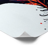 Abstract gekleurde achtergrond poster (Hoek)