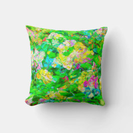 Abstract gekleurde moderne kunst kussen