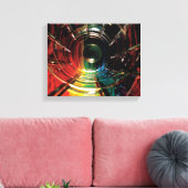 Abstract gekleurde potlood regenboog canvas afdruk (Insitu (Woonkamer))