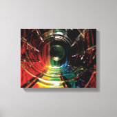 Abstract gekleurde potlood regenboog canvas afdruk (Voorkant)