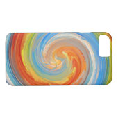 Abstract gekleurde Twist Art-achtergrond #15 Case-Mate iPhone Case (Achterkant (Horizontaal))