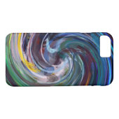 Abstract gekleurde Twist Art-achtergrond #36 Case-Mate iPhone Case (Achterkant (Horizontaal))