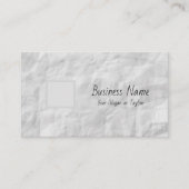 Abstract gekreukeld papier Professional Visitekaartje (Voorkant)