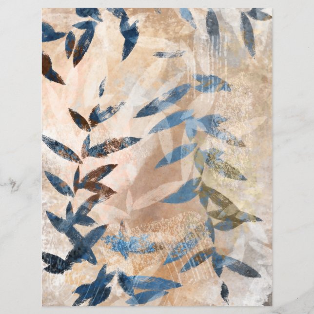 Abstract gelaagd papier voor lederen plakboek (Voorkant)