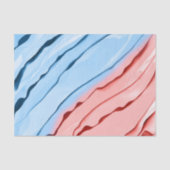 Abstract gelaagd Stropdas Verven Blauw Roze Craft Tissuepapier (Voorkant)