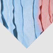 Abstract gelaagd Stropdas Verven Blauw Roze Craft Tissuepapier (Detail)