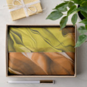 Abstract gelaagd Stropdas verven Oranje geel vaart Tissuepapier (Geschenk)