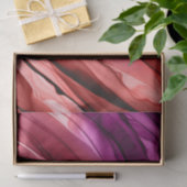 Abstract gelaagd Stropdas verven Paarse Rode Craft Tissuepapier (Geschenk)