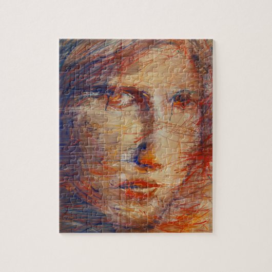 Abstract gelaat legpuzzel (Verticaal)