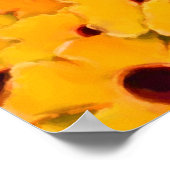 Abstract gele dagen, bloeiende foto's schilderen poster (Hoek)