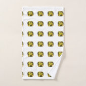 Abstract gele patroon bad handdoek (Handdoek)