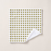 Abstract gele patroon bad handdoek (Wasdoekje)