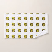 Abstract gele patroon bad handdoek (Handdoek)