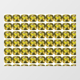 Abstract gele patroon raamsticker