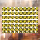 Abstract gele patroon raamsticker (Vel 2)