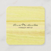 Abstract gele Waterverf Square Visitekaartje (Voorkant)
