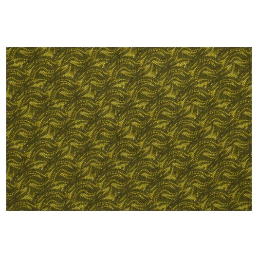 Abstract gele wervelkolom stof (Fat Quarter)