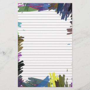 Abstract gelinkt papier voor briefpapier