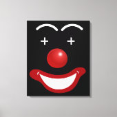 Abstract gelukkig gezicht clown canvas afdruk (Voorkant)