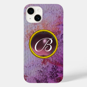ABSTRACT GEM MONOGRAM paars Case-Mate iPhone 14 Hoesje