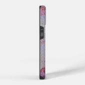 ABSTRACT GEM MONOGRAM paars geel iPhone Hoesje (Rechterkant)
