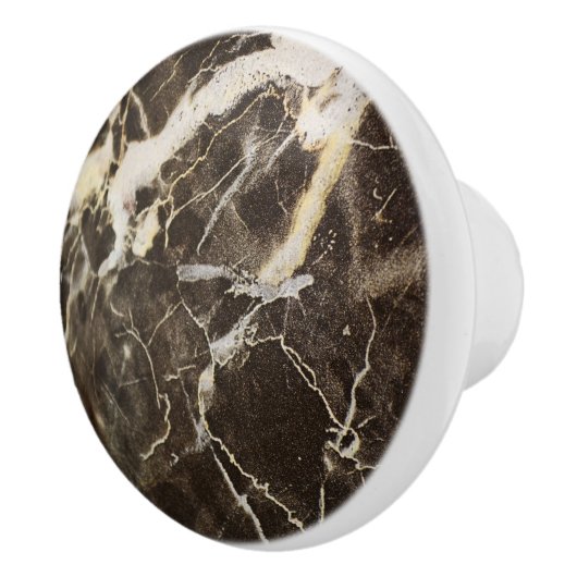 Abstract, gemarmerd expressionisme van Shirley Tay Keramische Knop (Rechts)