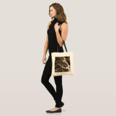 Abstract, gemarmerd expressionisme van Shirley Tay Tote Bag (Voorkant (model))