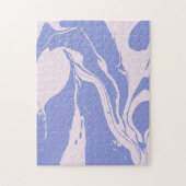 Abstract gemarmerd kunstwerk in lavendel en roze legpuzzel (Verticaal)