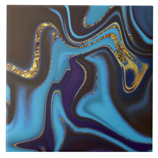 abstract gemarmerd patroon tegeltje (Voorkant)