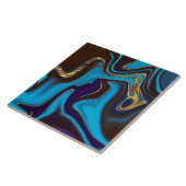 abstract gemarmerd patroon tegeltje (Zijkant)