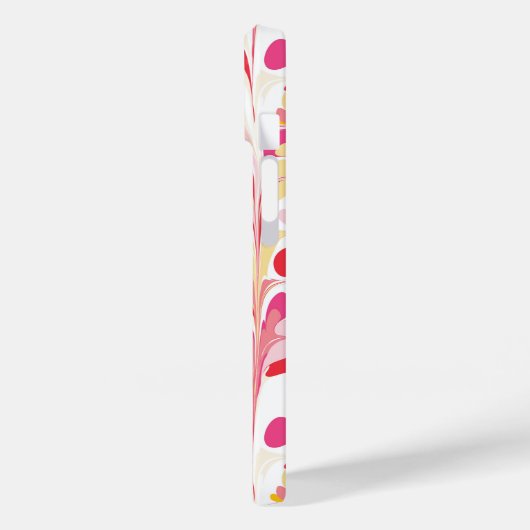 Abstract gemarmerd patroonroze Case-Mate iPhone case (Achterkant / Links)