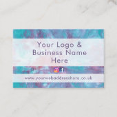 Abstract gemarmerde dye effec visitekaartje (Voorkant)