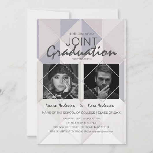 Abstract gemeenschappelijk Afstuderen 2 Fotogradat Kaart (Voorkant)