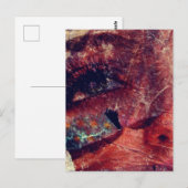 Abstract gemengde media gezicht briefkaart (Voorkant / Achterkant)