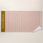 Abstract genaamd Faux Chandelier Patrern Strandlaken (Voorkant)