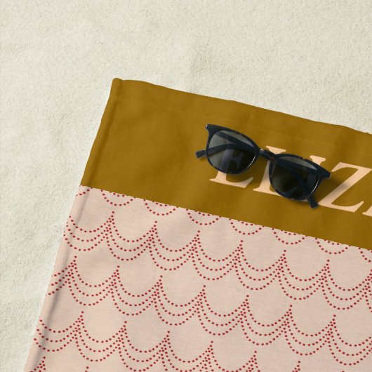 Abstract genaamd Faux Chandelier Patrern Strandlaken (In situ)