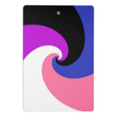 Abstract Genderfluid Pride-vlag Mini Klembord (Achterkant)