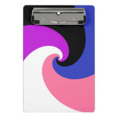 Abstract Genderfluid Pride-vlag Mini Klembord (Voorkant)