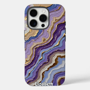 Abstract Geode Fluid Art Pattern iPhone 16 Pro Hoesje