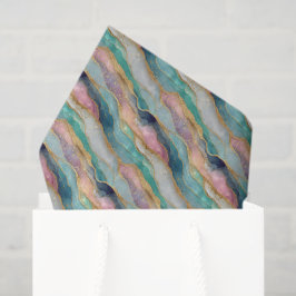 Abstract Geode Patroon Tissuepapier