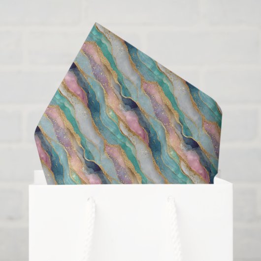 Abstract Geode Patroon Tissuepapier (Cadeauzakje)