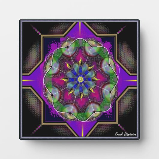 Abstract geomeriseerd design tablet Plaque Fotoplaat (Voorkant)