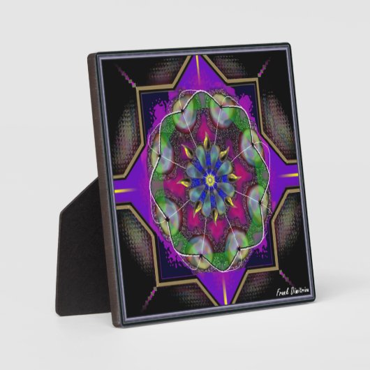 Abstract geomeriseerd design tablet Plaque Fotoplaat (Voorkant)